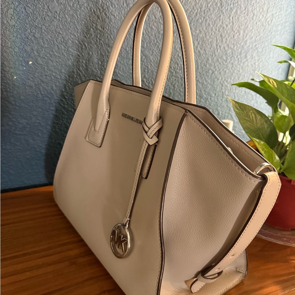 Michael Kors Beige Satchel Bag